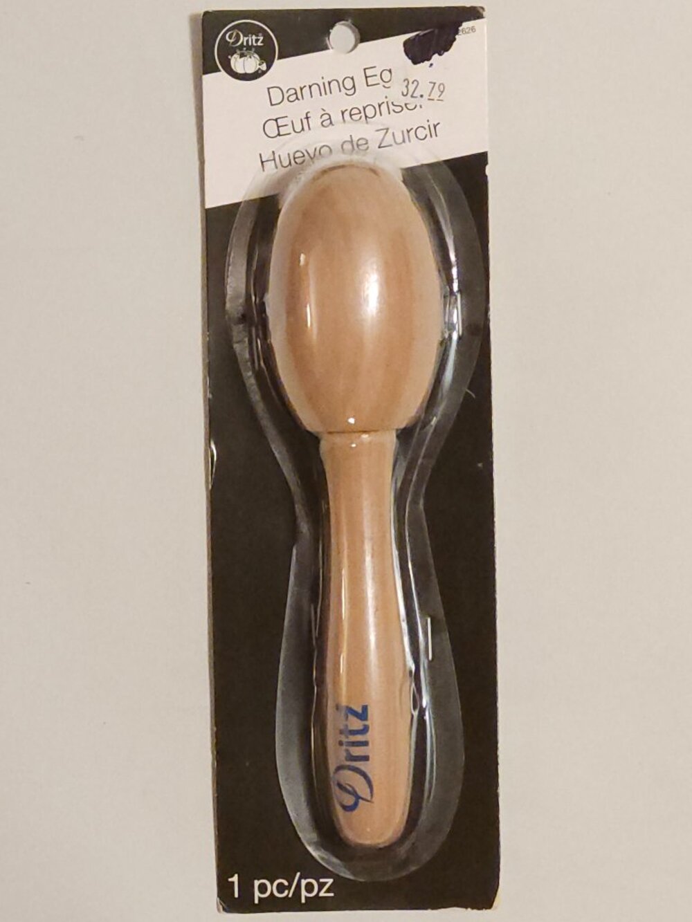 DRITZ DARNING EGG BNIP Wooden Prym Consumer CLOTHING CARE